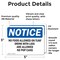 Signmission No Food Allowed On Turf Drinks With Lids, 5 in W x Rectangle, Vinyl Decal OS-2PACK-NS-D-35-L-14556 - alternate 3